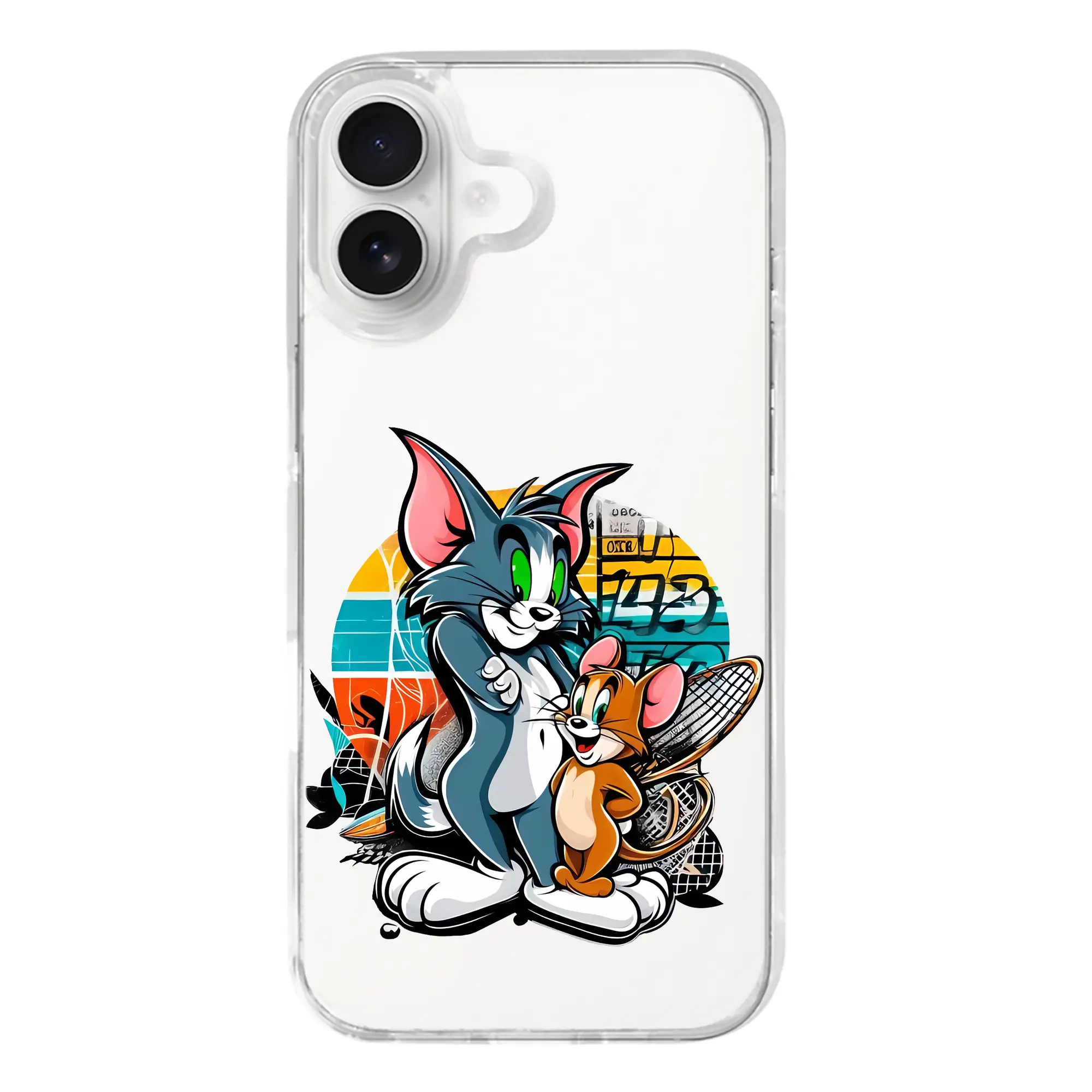 トムとジェリー グッズ トム - iPhone 17シリーズ 透明スマホケース – 薄型・耐衝撃・精密フィット保護カバー